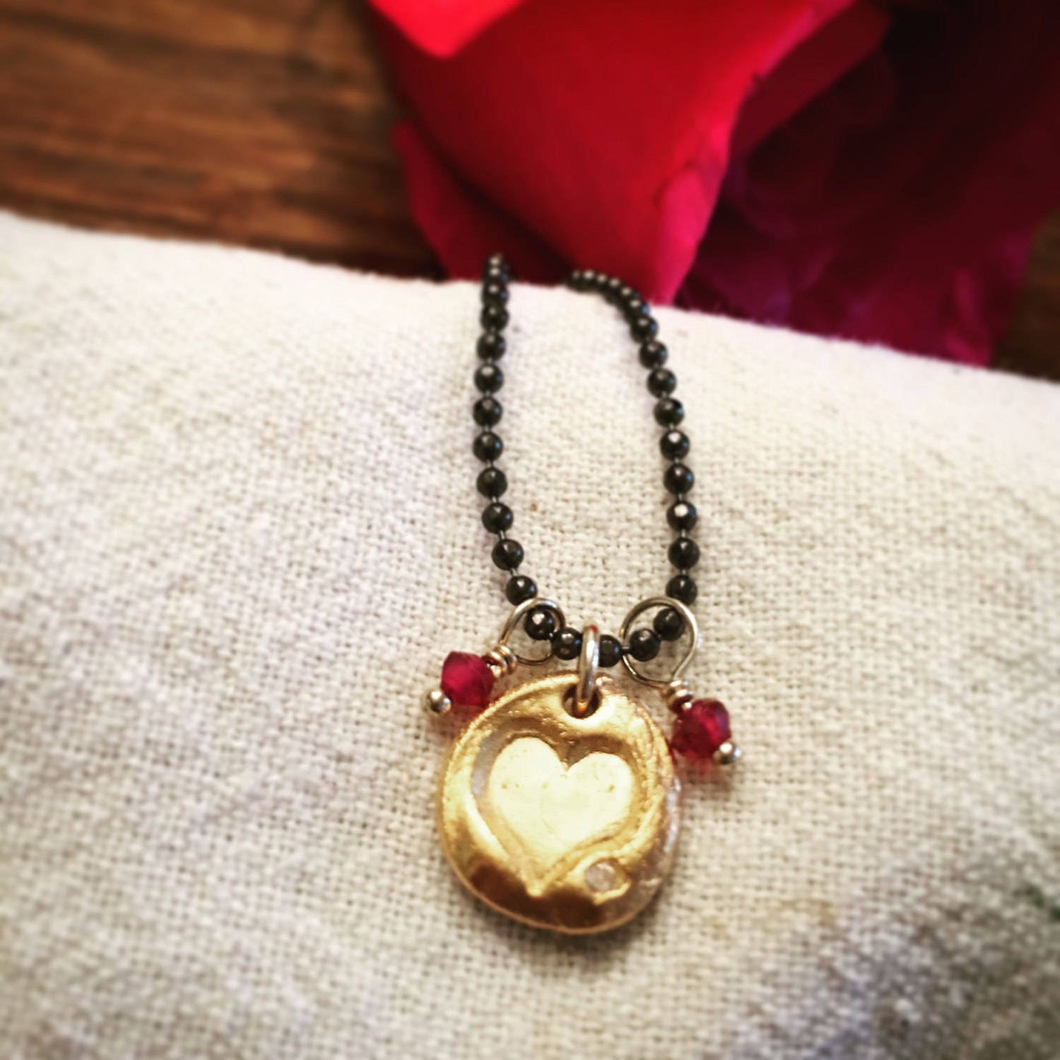 Herz Halskette in Silber Oder Gold, Muttertag, Süße Sechzehn, Fledermaus Mitzvah, Freundin/Bff Lehrer Geschenk von MASDesignsjewelry