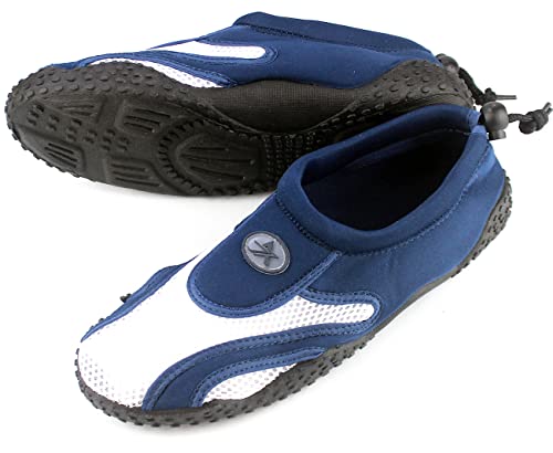 MASMAS Wasserschuhe, Taucherschuhe, Schnorchel, Surf, Pool, Strand, Meer, Fluss, Aqua, Cycling, Wassersport, Schwimmschuhe für Herren, Damen, Unisex (Blau, Numeric_41) von MASMAS