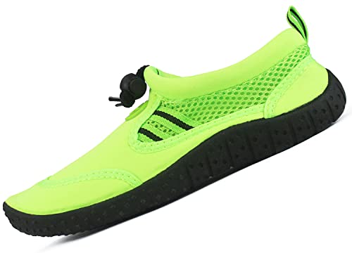 MASMAS Wasserschuhe, Taucherschuhe, Schnorchel, Surf, Pool, Strand, Meer, Fluss, Aqua, Cycling, Wassersport, Schwimmschuhe für Herren, Damen, Unisex (Grün, Numeric_40) von MASMAS