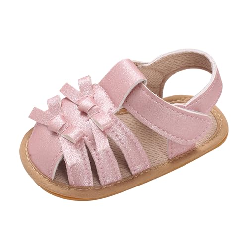 MASOCIO Baby Sandalen Mädchen Baby Schuhe Sommer Babyschuhe Sommerschuhe 8 9 10 Kleinkind Lauflernsandalen Lauflern Shoes 1 Jahr Größe 20 Sandals ab 12-18 Monate Rosa von MASOCIO