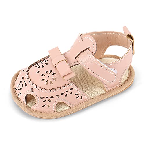 MASOCIO Baby Sandalen Mädchen Baby Sommer Schuhe Babyschuhe Sommerschuhe 0 Größe 18 Sandals 3-6 Monate Rosa 1 von MASOCIO