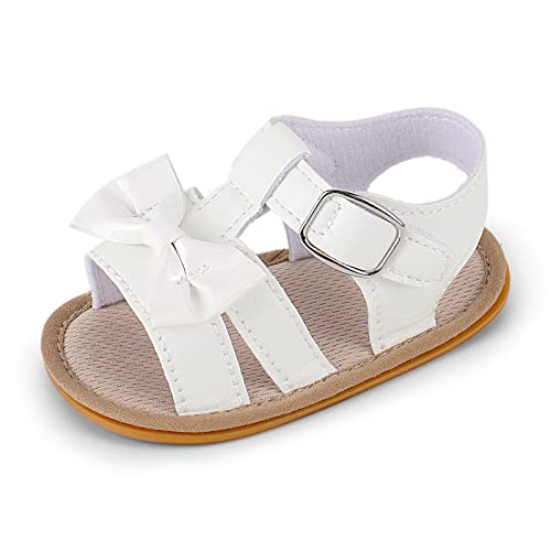 MASOCIO Baby Sandalen Mädchen Baby Sommer Schuhe Babyschuhe Sommerschuhe Größe 20 Sandals 12-18 Monate Beige von MASOCIO