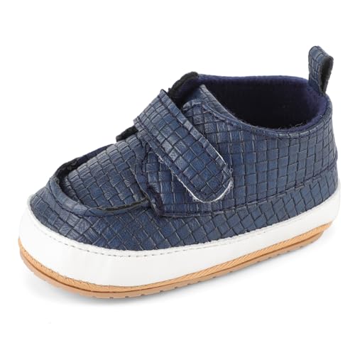 MASOCIO Baby Schuhe Junge Mokassins Babyschuhe 1 Jahr Lauflernschuhe Kleinkind Jungen Shoes Elegante Größe 19 6-12 Monate Marine Blau von MASOCIO