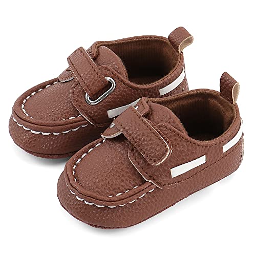 MASOCIO Baby Schuhe Junge Mokassins Babyschuhe Lauflernschuhe Kleinkind Jungen Elegante Shoes Größe 20 12-18 Monate Braun von MASOCIO