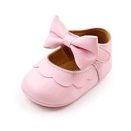 MASOCIO Baby Schuhe Mädchen Babyschuhe Lauflernschuhe Ballerinas Kleinkind Shoes Größe 19 6-12 Monate Rosa von MASOCIO