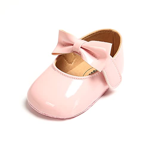 MASOCIO Baby Schuhe Mädchen Babyschuhe Lauflernschuhe Ballerinas Kleinkind Shoes Prinzessin Größe 20 12-18 Monate Rosa von MASOCIO