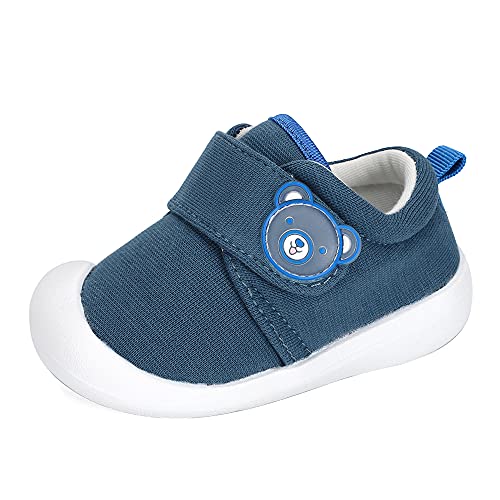 MASOCIO Babyschuhe Junge Lauflernschuhe Jungen Baby Schuhe Jungen Lauflern 12-18 Monate Größe 20 Navy Blau (Herstellergröße: CN 15) von MASOCIO