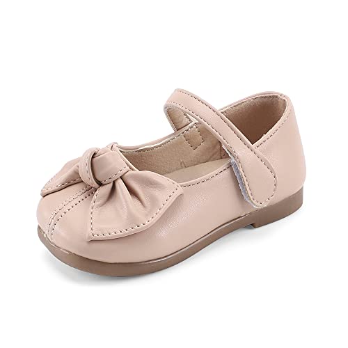 MASOCIO Ballerinas Mädchen Kinderschuhe Kleinkind Kinder Schuhe Mary Jane Prinzessin Kommunionschuhe Kommunion Balerinaschuhe Rosa Größe 27 EU von MASOCIO