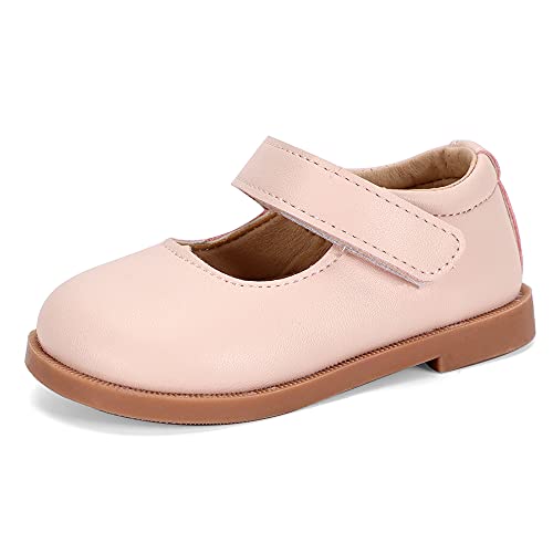 MASOCIO Kinderschuhe Mädchen Kleinkind Kinder Schuhe Kindergartenschuhe Ballerinas Kindergarten Prinzessinen Mary Jane rutschfest Rosa Größe 30 EU von MASOCIO