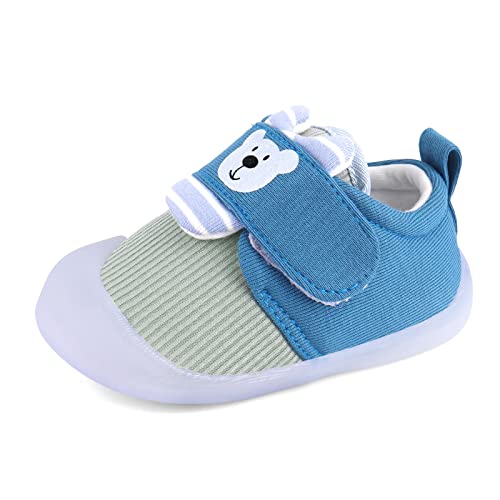 MASOCIO Lauflernschuhe Babyschuhe Junge Baby Schuhe Jungen Lauflern Sneaker 12-18 Monate Blau Größe 20 (Herstellergröße: CN 16) von MASOCIO