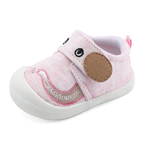 MASOCIO Lauflernschuhe Babyschuhe Mädchen Baby Schuhe Sneaker Lauflern 12-18 Monate Rosa Größe 19.5 (Herstellergröße: CN 15) von MASOCIO