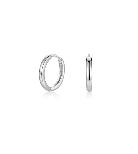 MASOP Ohrringe Silber,Creolen Silber 925 Stecker 8mm Damen Frauen Mädchen Herren von MASOP