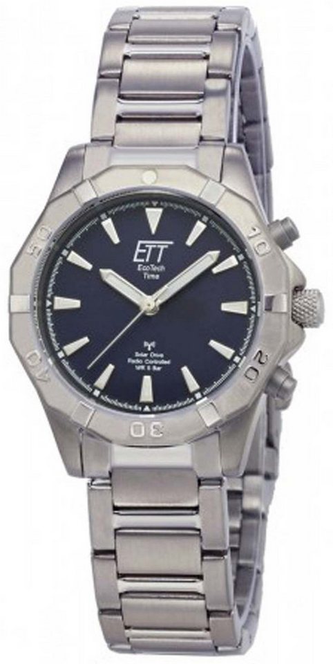 MASTER TIME Funkuhr Damenuhr Solar- und Funkuhr - Eco Tech Time Modell: ELT-11357-23M von MASTER TIME