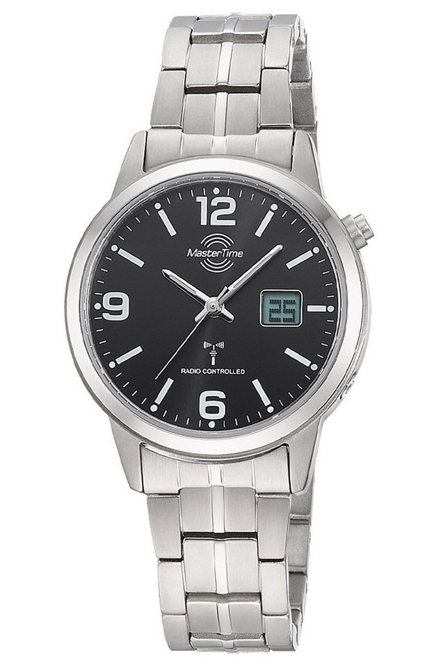 MASTER TIME Funkuhr Expert Titan/Schwarz von MASTER TIME