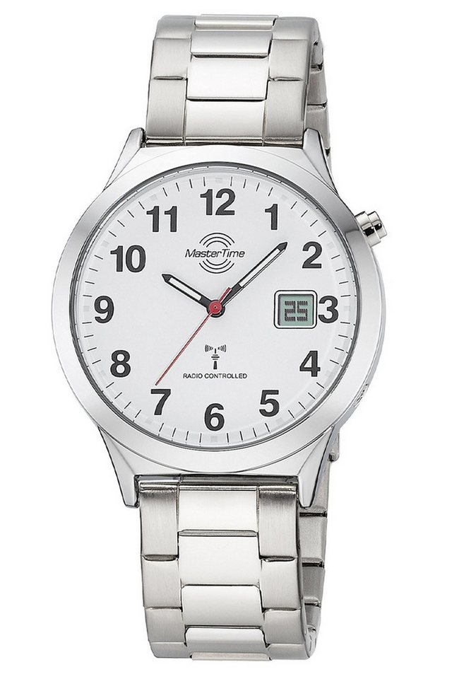 MASTER TIME Funkuhr Funk Colorline Weiß von MASTER TIME