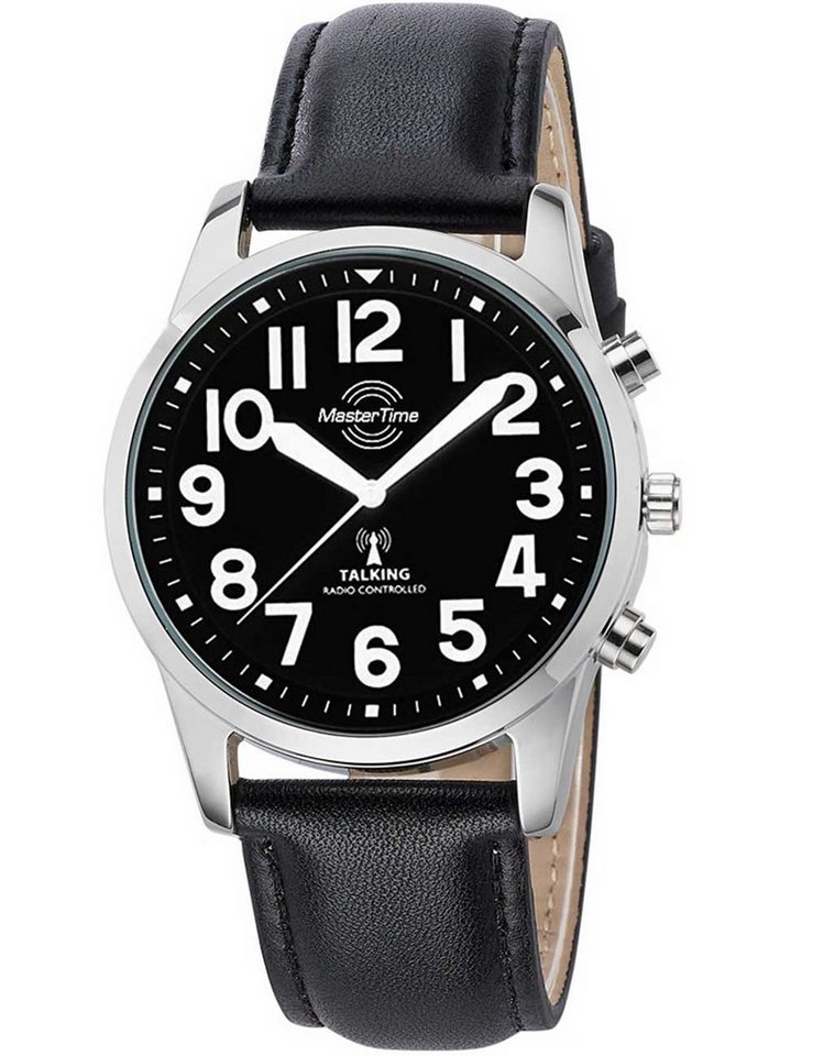 MASTER TIME Quarzuhr Master Time MTGA-10868-22L Herrenuhr Talking sprechende Funkuhr Master Time MTGA-10868-22L Herrenuhr Talking sprechende Funkuhr von MASTER TIME