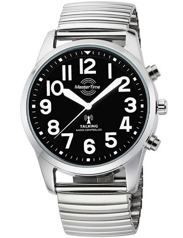 MASTER TIME Quarzuhr Master Time MTGA-10869-22Z Herrenuhr Talking sprechende Funkuhr Master Time MTGA-10869-22Z Herrenuhr Talking sprechende Funkuhr von MASTER TIME