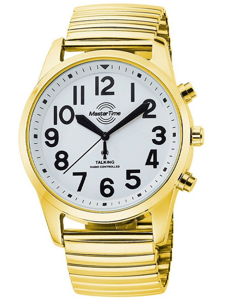 MASTER TIME Quarzuhr Master Time MTGA-10941-12Z Herrenuhr Sprechende Funkuhr 43mm Master Time MTGA-10941-12Z Herrenuhr Sprechende Funkuhr 43mm von MASTER TIME