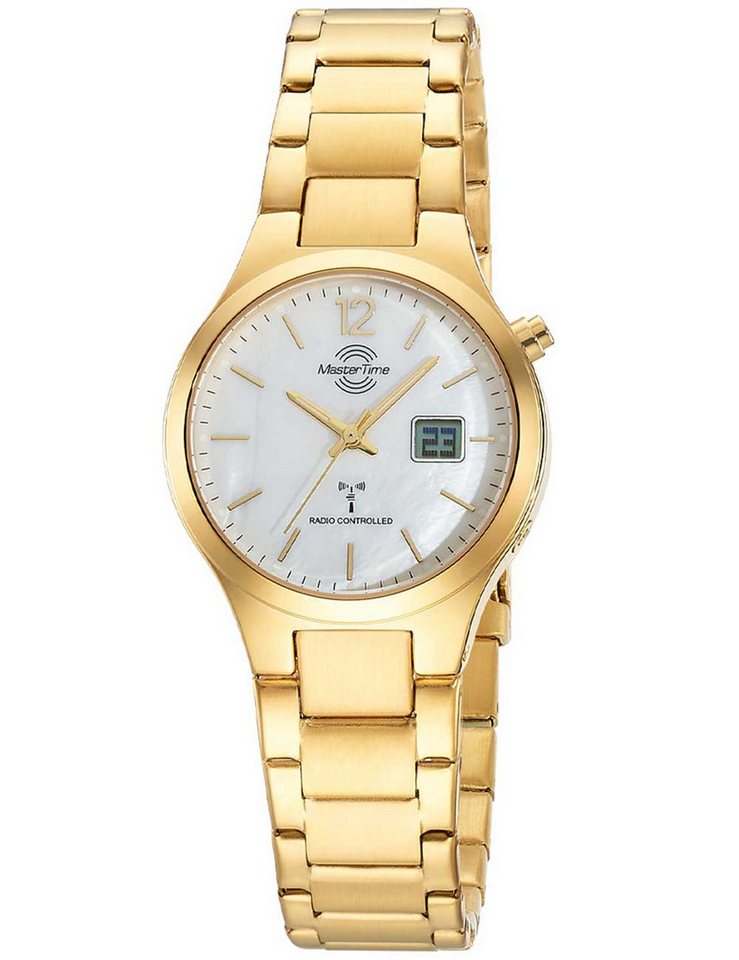 MASTER TIME Quarzuhr Master Time MTLA-10916-71M Damenuhr Lady Line Funkuhr 33mm 3ATM Master Time MTLA-10916-71M Damenuhr Lady Line Funkuhr 33mm 3ATM von MASTER TIME