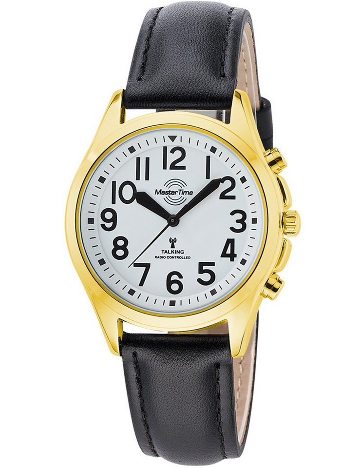 MASTER TIME Quarzuhr Master Time MTLA-10942-12L Damenuhr Sprechende Funkuhr 38mm Master Time MTLA-10942-12L Damenuhr Sprechende Funkuhr 38mm von MASTER TIME