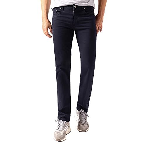 MASTINO FASHION COLLECTION Hose Fünf Gerade Beintaschen aus Baumwolle mit mittlerem Gewicht, blau, 37W x 32L von Mastino