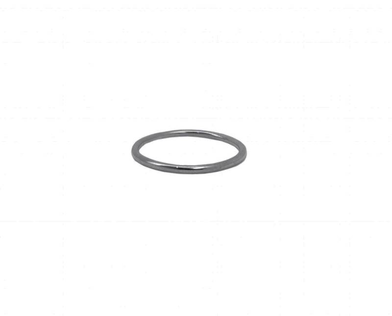 Knöchelring, Einfacher Dünner Ring Aus Schwarz Rhodiniertem, Oxidiertem, Massivem Silber Knöchelring, Einfacher Dünner Ring Aus Schwarz Rhodiniertem, Oxidiertem, Massivem Silber von MASTONEparis