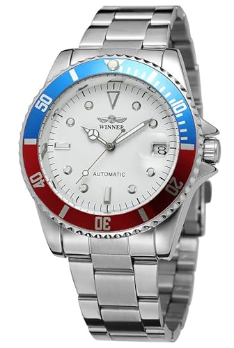MASTOP Automatische mechanische Herrenuhren aus Vollstahl, wasserdicht, mit Kalender, Z Silver, Mechanisch MASTOP Automatische mechanische Herrenuhren aus Vollstahl, wasserdicht, mit Kalender, Z Silver, Mechanisch von MASTOP