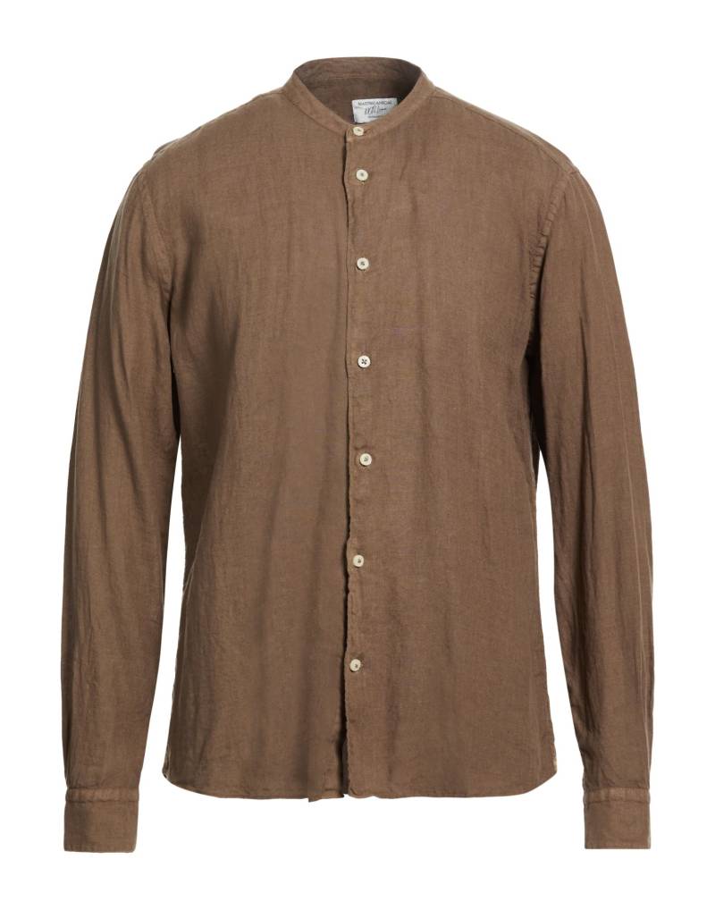 MASTRICAMICIAI Hemd Herren Braun von MASTRICAMICIAI