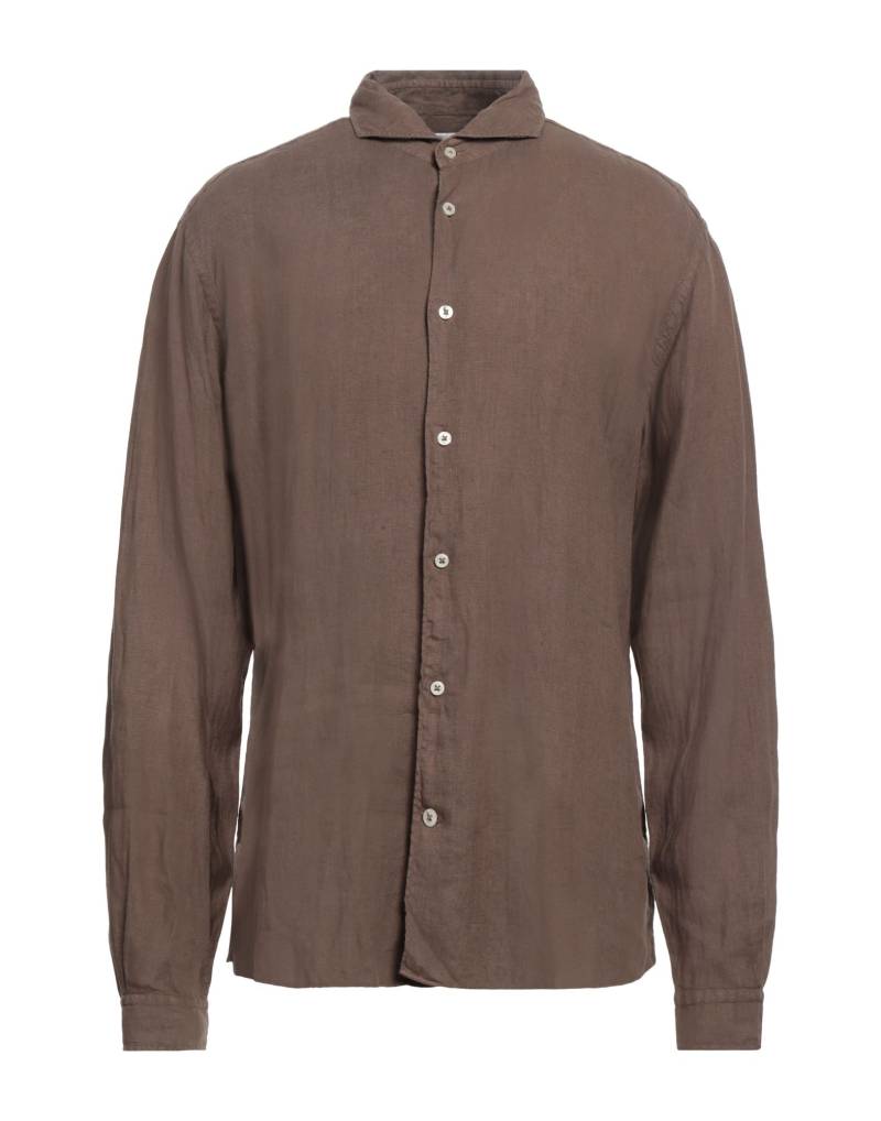 MASTRICAMICIAI Hemd Herren Braun von MASTRICAMICIAI