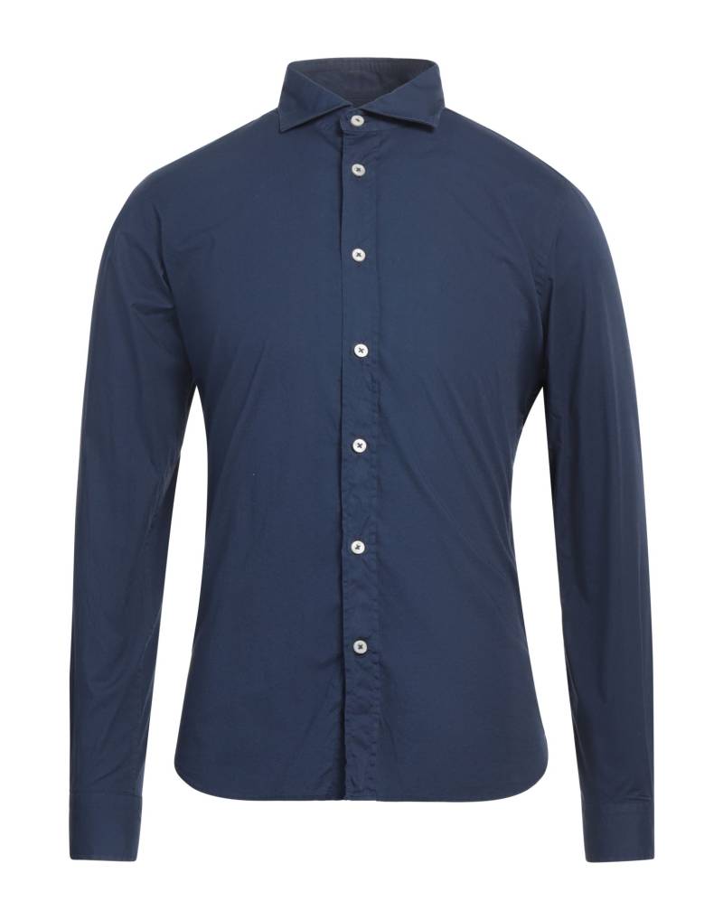 MASTRICAMICIAI Hemd Herren Marineblau von MASTRICAMICIAI