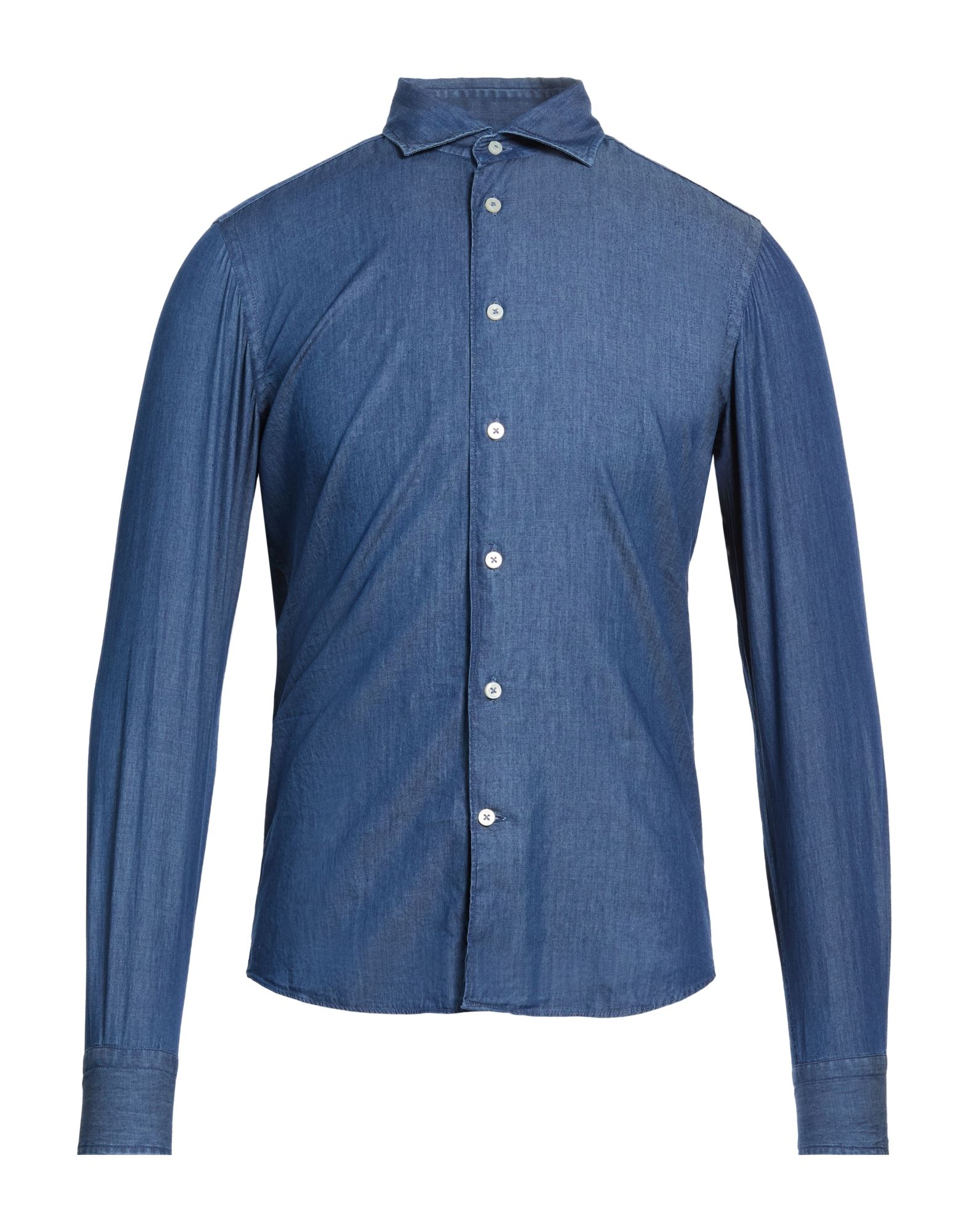 MASTRICAMICIAI Hemd Herren Marineblau von MASTRICAMICIAI