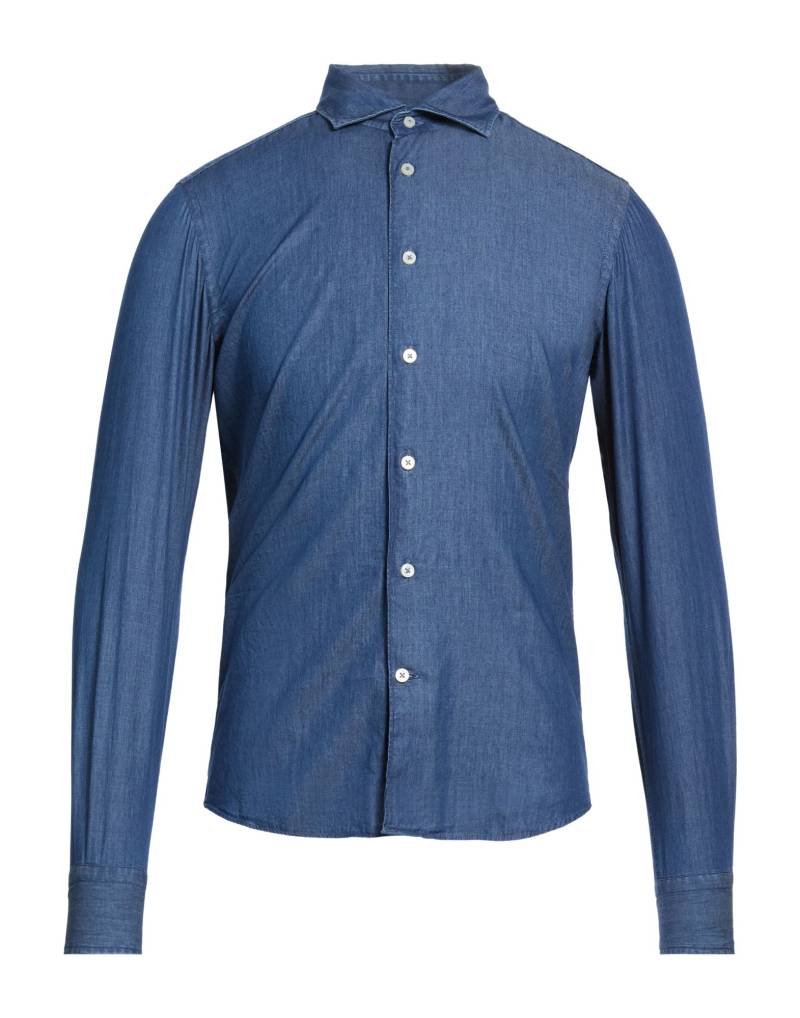 MASTRICAMICIAI Hemd Herren Marineblau von MASTRICAMICIAI