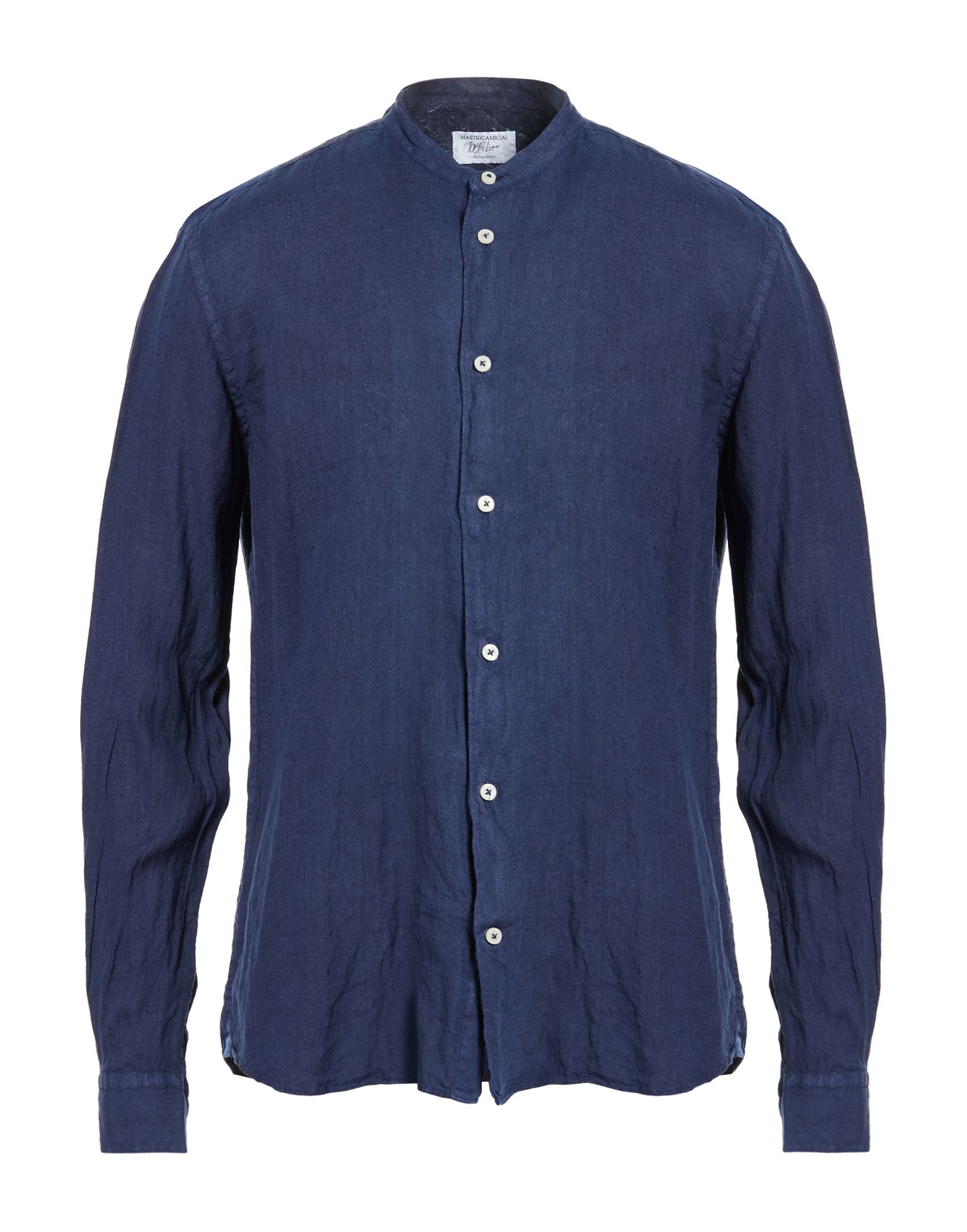 MASTRICAMICIAI Hemd Herren Marineblau von MASTRICAMICIAI