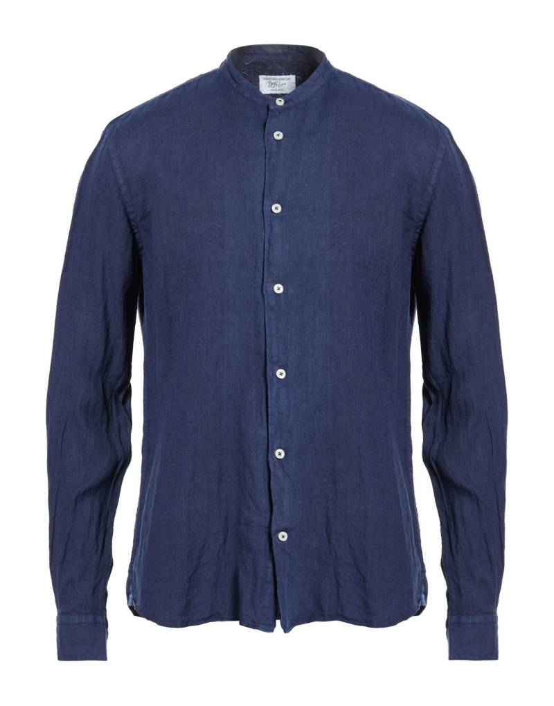 MASTRICAMICIAI Hemd Herren Marineblau von MASTRICAMICIAI