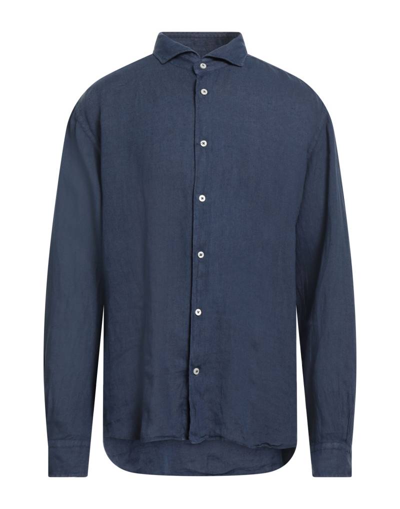 MASTRICAMICIAI Hemd Herren Marineblau von MASTRICAMICIAI