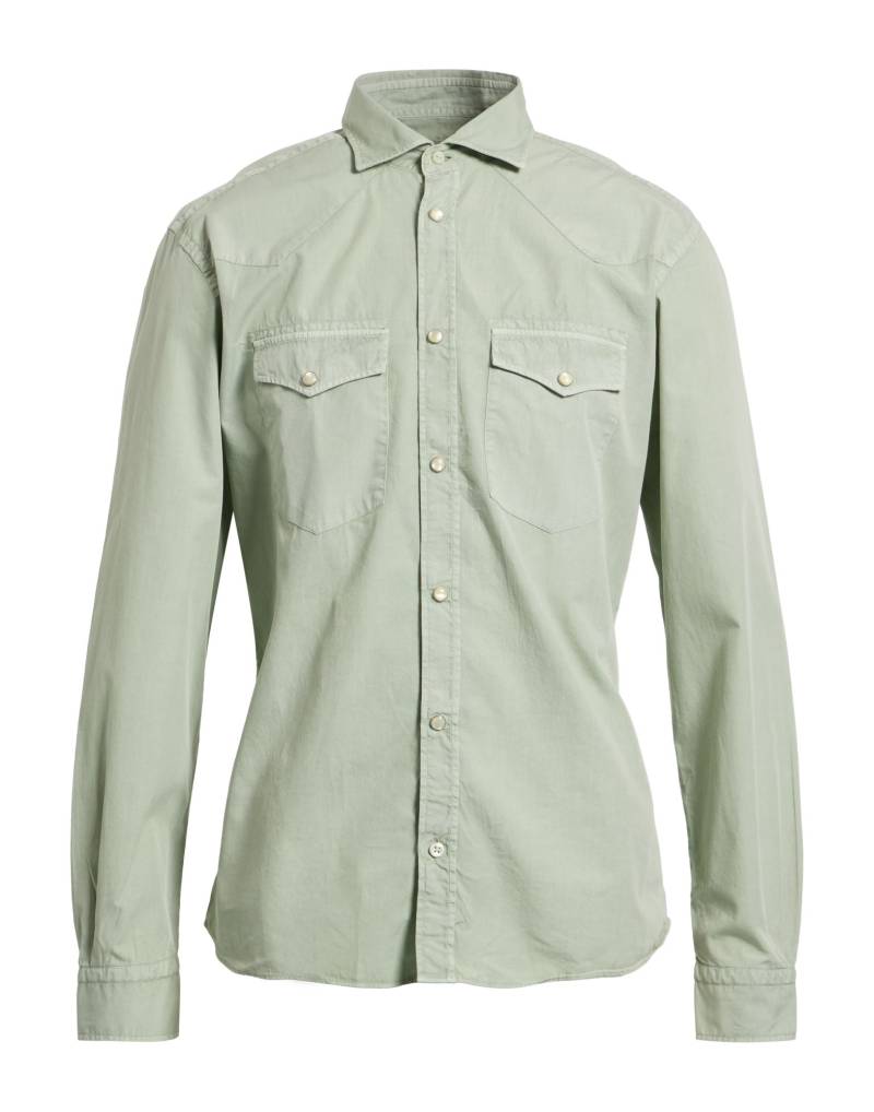 MASTRICAMICIAI Hemd Herren Salbeigrün von MASTRICAMICIAI