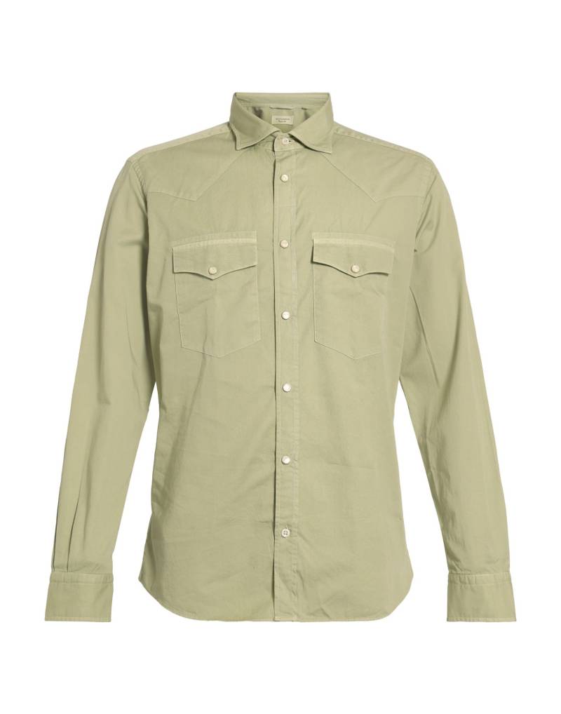 MASTRICAMICIAI Hemd Herren Salbeigrün von MASTRICAMICIAI