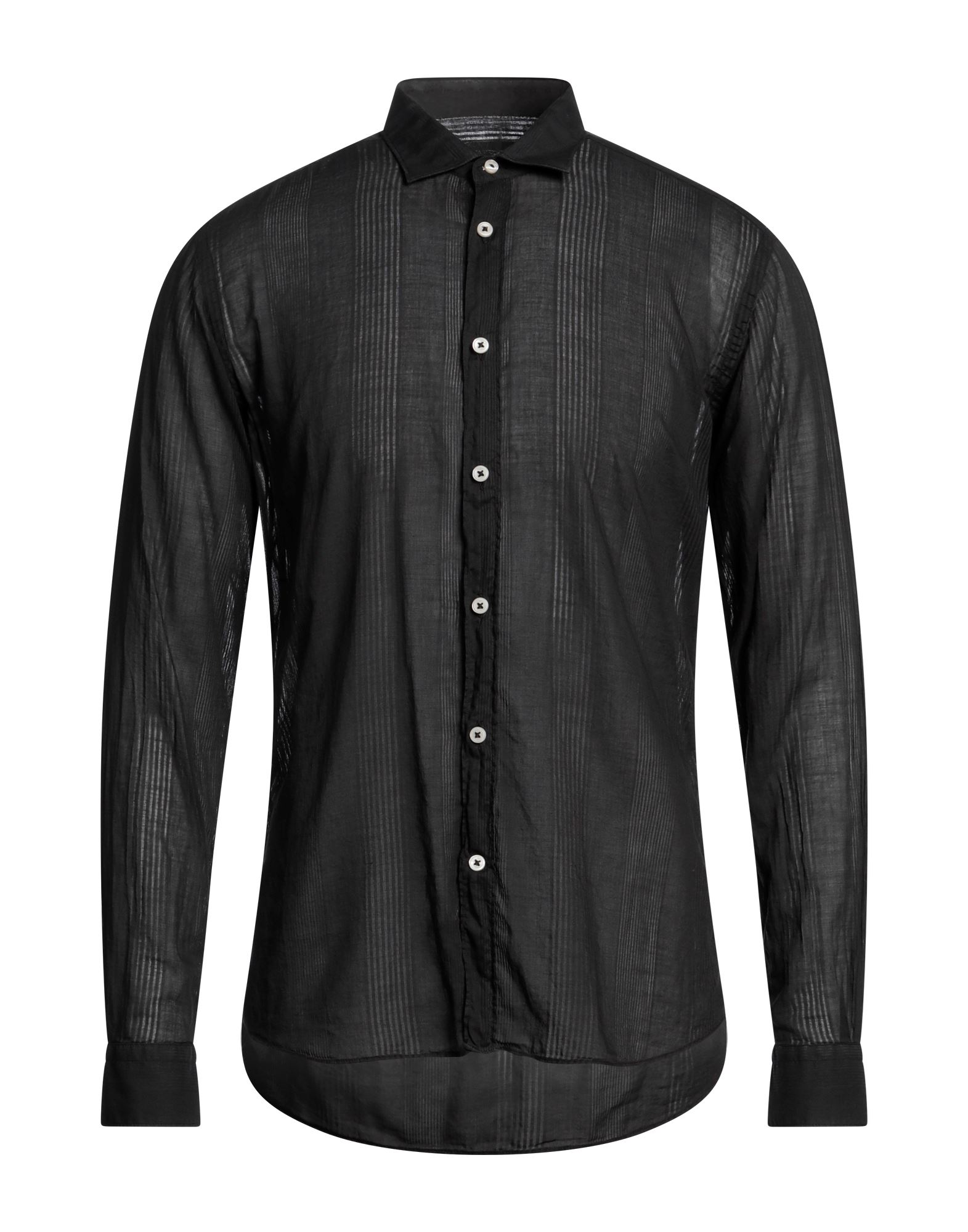MASTRICAMICIAI Hemd Herren Schwarz von MASTRICAMICIAI