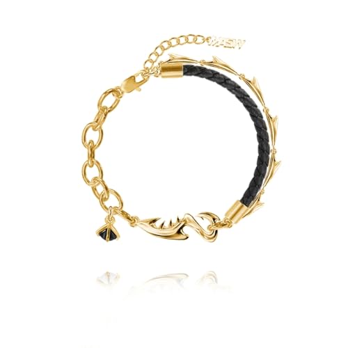 MASW Punk-Stil Persönlichkeit Hai Armband Mode Metall Patchwork Armband 18K vergoldet Damen Accessoires, 7.1 in+1.57 in, Messing, Kein Edelstein MASW Punk-Stil Persönlichkeit Hai Armband Mode Metall Patchwork Armband 18K vergoldet Damen Accessoires, 7.1 in+1.57 in, Messing, Kein Edelstein von MASW