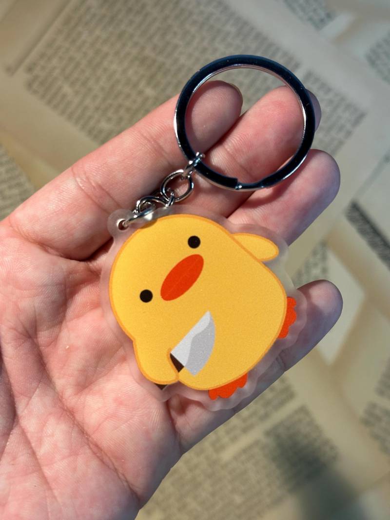 Süsser Enten Schlüsselanhänger - Bücherwurm Accessoire Für Leseratten Liebhaber Geschenk Planer Anhänger Nettes Unter 10 von MASlibrary