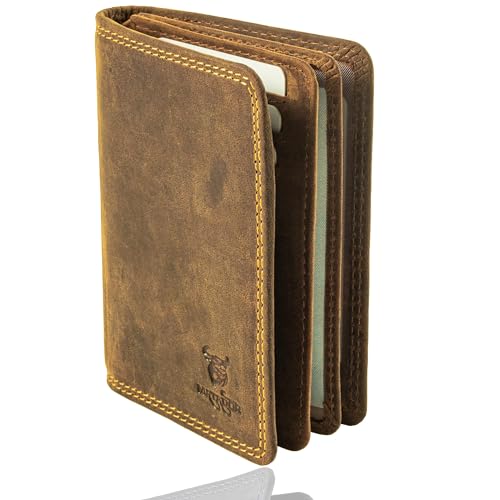 MATADOR Hülle KFZ Schein Leder #Porto mit edler Geschenk Box, Elegante Kartenhülle mit RFID Blocker, Luxus Hülle Fahrzeugschein Viele Kartenfächer in Grau von MATADOR