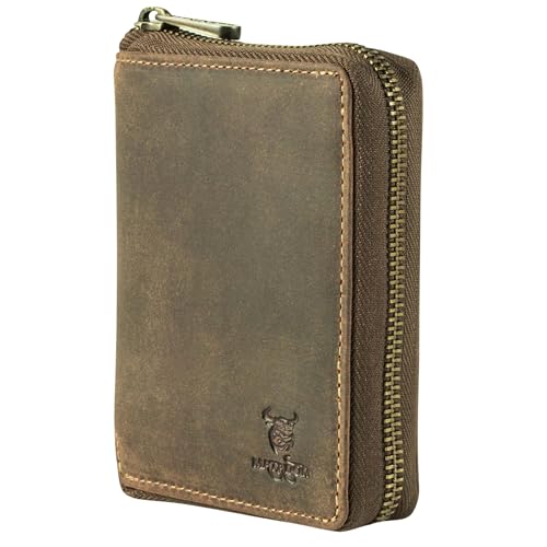 MATADOR Leder Geldbeutel Herren #Edinburgh mit edler Geschenk Box, Elegante Männer Geldbörse mit RFID Blocker, Luxus Herren Geldbörse mit Reißverschluss und Viele Kartenfächer in Braun Hunter MATADOR Leder Geldbeutel Herren #Edinburgh mit edler Geschenk Box, Elegante Männer Geldbörse mit RFID Blocker, Luxus Herren Geldbörse mit Reißverschluss und Viele Kartenfächer in Braun Hunter von MATADOR