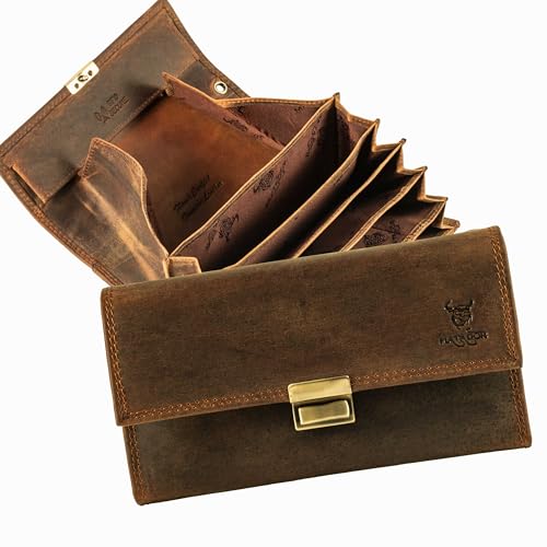 MATADOR Kellner Geldbeutel Leder #VICIO inkl. robuster Metall Kette, Luxus Kellner Portmonee Leder mit edler Geschenk Box & RFID Schutz, Noble Kellnergeldbörse Gastronomie Geldbeutel, Braun Hunter MATADOR Kellner Geldbeutel Leder #VICIO inkl. robuster Metall Kette, Luxus Kellner Portmonee Leder mit edler Geschenk Box & RFID Schutz, Noble Kellnergeldbörse Gastronomie Geldbeutel, Braun Hunter von MATADOR
