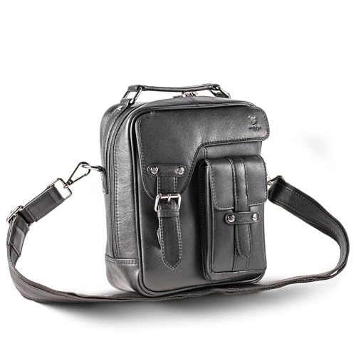 MATADOR Schultertasche Echt Leder Herren Hochwertige Arbeittasche Umhängetasche Ledertasche Tablettasche 10.5 Zoll … von MATADOR