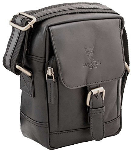 MATADOR Umhängetasche Schultertasche Damen Herren Unisex ECHT Leder Messenger Bag Schwarz MATADOR Umhängetasche Schultertasche Damen Herren Unisex ECHT Leder Messenger Bag Schwarz von MATADOR
