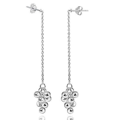 MATERIA 925 Silber Ohrhänger lang Traube 11x86mm - Hängende Ohrringe Kugeln mit Box #SO-239 MATERIA 925 Silber Ohrhänger lang Traube 11x86mm - Hängende Ohrringe Kugeln mit Box #SO-239 von MATERIA by Matthias Wagner