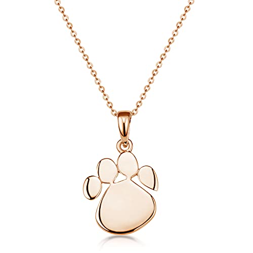 Materia Damen Anhänger Pfote Rosegold 925 Silber vergoldet mit Halskette KA-408-R-K53-60cm Materia Damen Anhänger Pfote Rosegold 925 Silber vergoldet mit Halskette KA-408-R-K53-60cm von MATERIA by Matthias Wagner