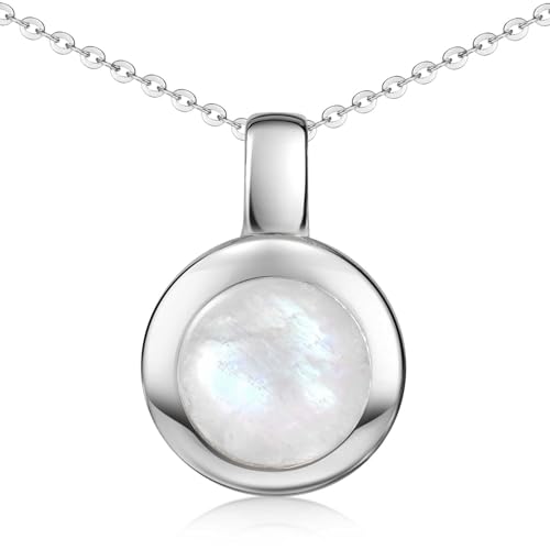 MATERIA Edelstein Kettenanhänger Silber 925 - Anhänger Mondstein rund mit Kette KA-38-Mondstein_K141 MATERIA Edelstein Kettenanhänger Silber 925 - Anhänger Mondstein rund mit Kette KA-38-Mondstein_K141 von MATERIA by Matthias Wagner