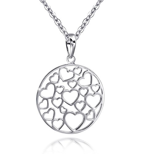 MATERIA by Matthias Wagner Herz Anhänger Silber 925 Damen Kettenanhänger Herzen rund KA-320 von MATERIA by Matthias Wagner