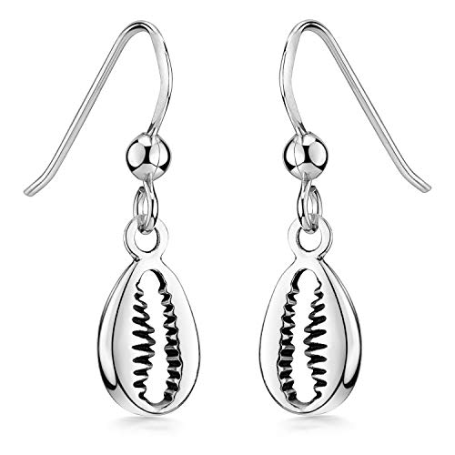 MATERIA Kauri Muschel Ohrhänger 925 Sterling Silber - Damen Ohrringe hängend Maritimer Schmuck mit Geschenk-Box SO-417 von MATERIA by Matthias Wagner